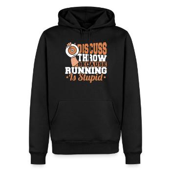 Diskuswerfen Diskuswerfer Geschenk - Männer Premium Bio Hoodie - Schwarz - Vorne - Nico (187cm)