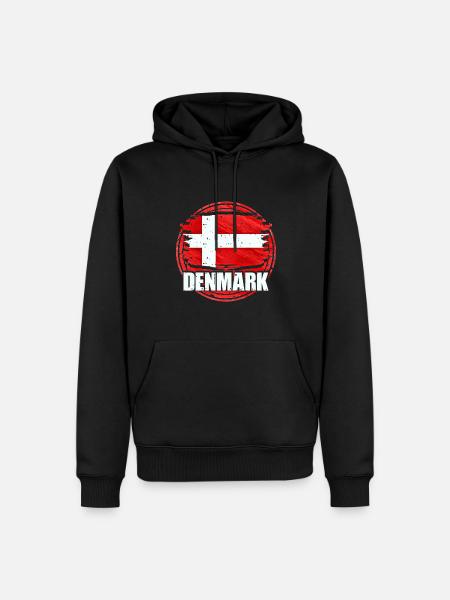 Denmark - Men’s Premium Organic Hoodie - black