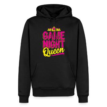 Jeux de société jeu de société cadeau - Sweat à capuche Premium bio Homme - noir - Devant - Nico (187cm)