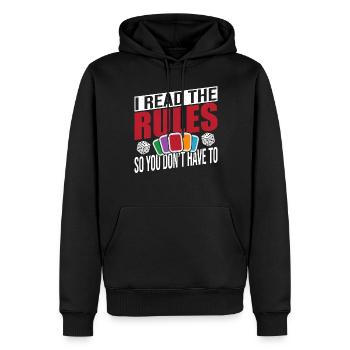 Board Games Game Board Gift - Men’s Premium Organic Hoodie - black - Front - Nico (187cm)