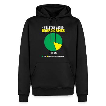 Board Games Game Board Gift - Men’s Premium Organic Hoodie - black - Front - Nico (187cm)