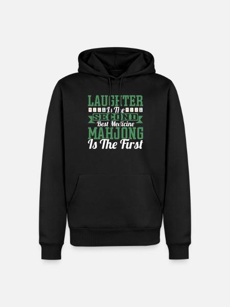 Gift for Mahjong Fans - Men’s Premium Organic Hoodie - black