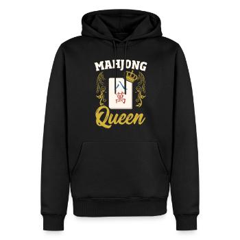 Cadeau pour les fans de Mahjong - Sweat à capuche Premium bio Homme - noir - Devant - Nico (187cm)