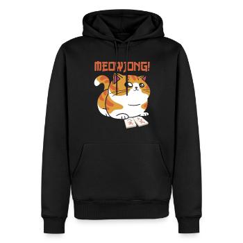 Cadeau pour les fans de Mahjong - Sweat à capuche Premium bio Homme - noir - Devant - Nico (187cm)