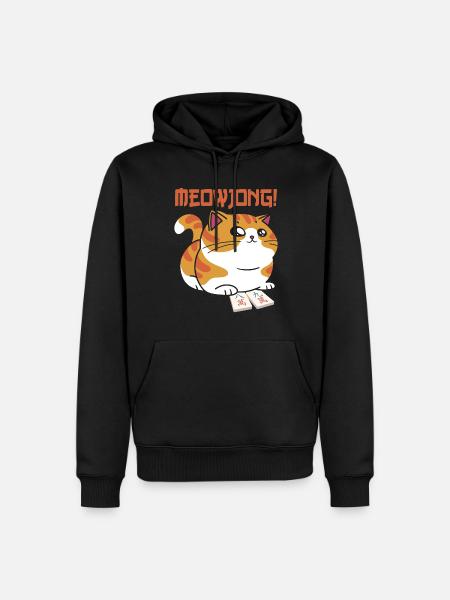 Gift for Mahjong Fans - Men’s Premium Organic Hoodie - black