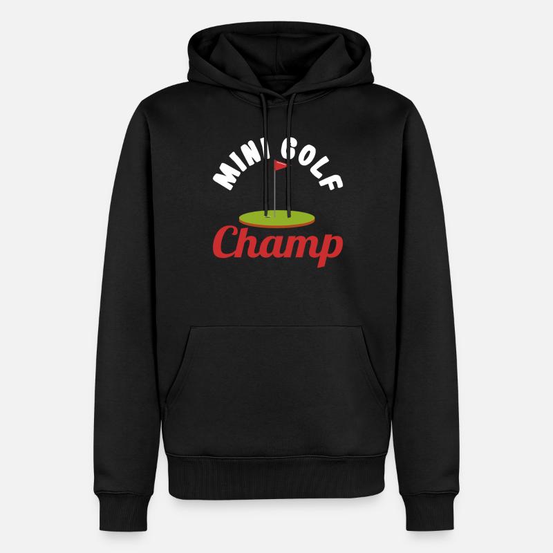 Cadeau pour les -golfeurs - Sweat à capuche Premium bio Homme - noir