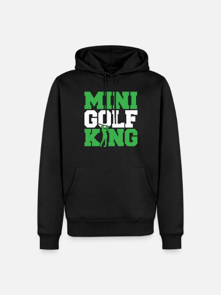 Geschenk für Minigolfspieler - Männer Premium Bio Hoodie - Schwarz
