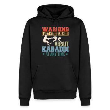 Geschenk für Kabaddi Liebhaber - Männer Premium Bio Hoodie - Schwarz - Vorne - Nico (187cm)