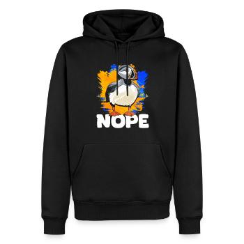 Geschenk für Atlantische Papageientaucher - Männer Premium Bio Hoodie - Schwarz - Vorne - Nico (187cm)