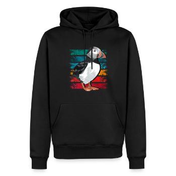 Geschenk für Atlantische Papageientaucher - Männer Premium Bio Hoodie - Schwarz - Vorne - Nico (187cm)