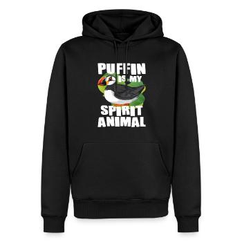 Papageientaucher Vogel Geschenk - Männer Premium Bio Hoodie - Schwarz - Vorne - Nico (187cm)