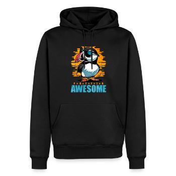 Papageientaucher Vogel Geschenk - Männer Premium Bio Hoodie - Schwarz - Vorne - Nico (187cm)