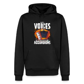 Akkordeon Polka Musik Geschenk - Männer Premium Bio Hoodie - Schwarz - Vorne - Nico (187cm)