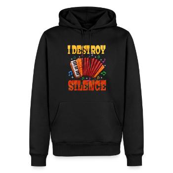Akkordeon Polka Musik Geschenk - Männer Premium Bio Hoodie - Schwarz - Vorne - Nico (187cm)