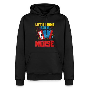 Accordion Polka Music Gift - Men’s Premium Organic Hoodie - black - Front - Nico (187cm)