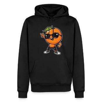 Clémentine Dabbing - Sweat à capuche Premium bio Homme - noir - Devant - Nico (187cm)
