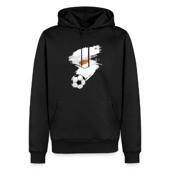 Zypern Fußball Fußball Flagge - Männer Premium Bio Hoodie - Schwarz - Vorne - Nico (187cm)