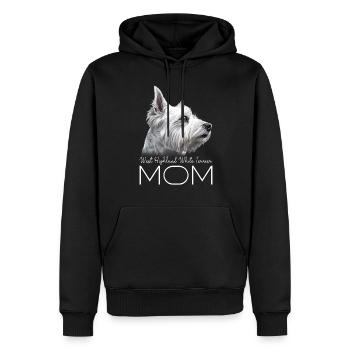 West Highland White Terrier Mama - Männer Premium Bio Hoodie - Schwarz - Vorne - Nico (187cm)