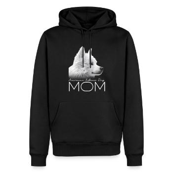 American Eskimo Dog Mama - Männer Premium Bio Hoodie - Schwarz - Vorne - Nico (187cm)