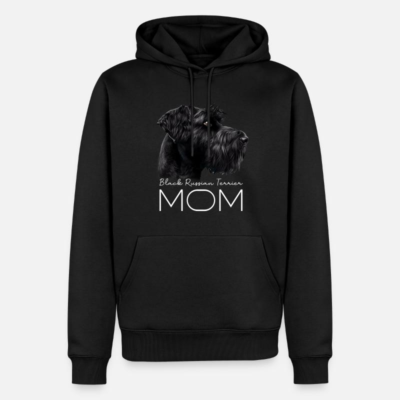 Black Russian Terrier Mama - Männer Premium Bio Hoodie - Schwarz