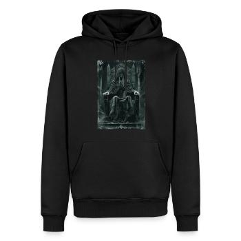 Die Hohepriesterin Tarot - Männer Premium Bio Hoodie - Schwarz - Vorne - Nico (187cm)