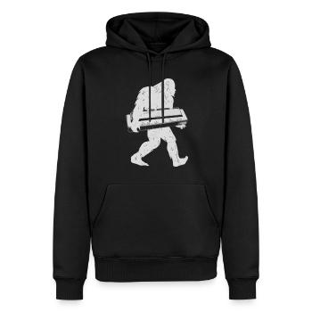 Harmonica Playing Gift - Men’s Premium Organic Hoodie - black - Front - Nico (187cm)