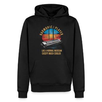 Cadeau clavier Keytar - Sweat à capuche Premium bio Homme - noir - Devant - Nico (187cm)