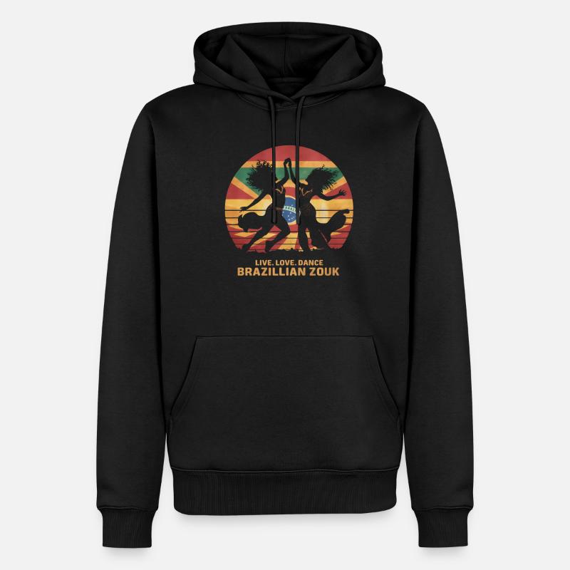 Zouk-Tanz-Geschenk - Männer Premium Bio Hoodie - Schwarz