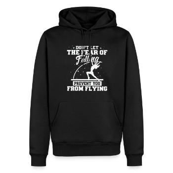 Stabhochspringer-Geschenk - Männer Premium Bio Hoodie - Schwarz - Vorne - Nico (187cm)