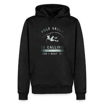 Stabhochspringer-Geschenk - Männer Premium Bio Hoodie - Schwarz - Vorne - Nico (187cm)