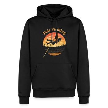 Stabhochsprung Geschenk - Männer Premium Bio Hoodie - Schwarz - Vorne - Nico (187cm)