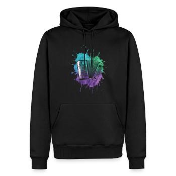 Akkordeon Akkordeonspieler Geschenk - Männer Premium Bio Hoodie - Schwarz - Vorne - Nico (187cm)