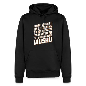 Wushu Spieler Geschenk - Männer Premium Bio Hoodie - Schwarz - Vorne - Nico (187cm)