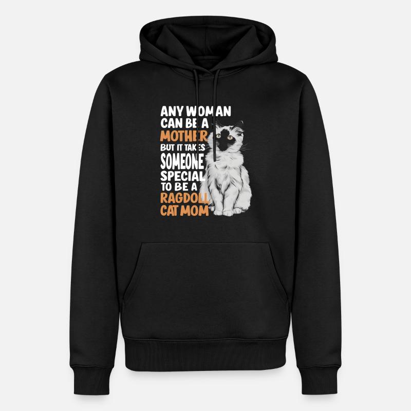 Katze Ragdoll Geschenk - Männer Premium Bio Hoodie - Schwarz