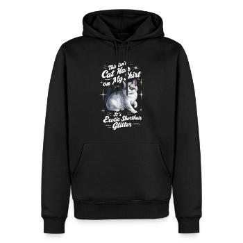 Katze Exotisch Kurzhaar Geschenk - Männer Premium Bio Hoodie - Schwarz - Vorne - Nico (187cm)