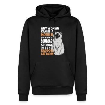 Katze Ragdoll Geschenk - Männer Premium Bio Hoodie - Schwarz - Vorne - Nico (187cm)