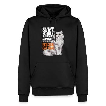 Katze Perser Geschenk - Männer Premium Bio Hoodie - Schwarz - Vorne - Nico (187cm)