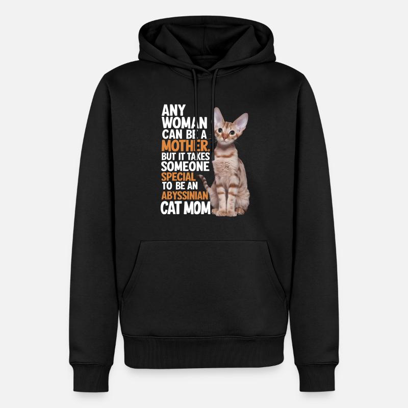 Katze Abessinier Geschenk - Männer Premium Bio Hoodie - Schwarz