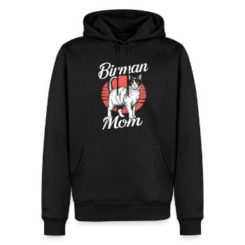 Katze Birma Geschenk - Männer Premium Bio Hoodie - Schwarz - Vorne - Nico (187cm)