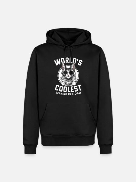 Katze Selkirk Rex Geschenk - Männer Premium Bio Hoodie - Schwarz