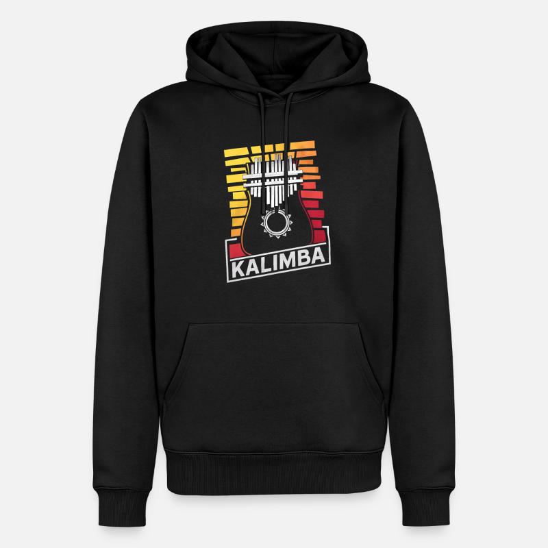 Idiophon Kalimba Geschenk - Männer Premium Bio Hoodie - Schwarz