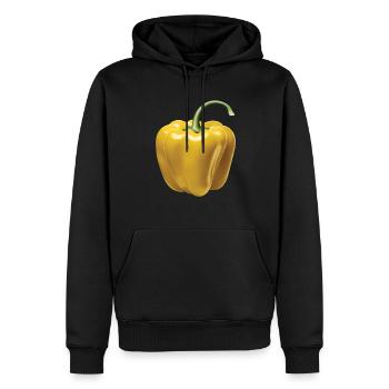 Paprika Geschenk - Männer Premium Bio Hoodie - Schwarz - Vorne - Nico (187cm)