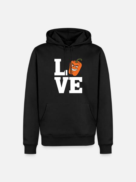 Paprika Geschenk - Männer Premium Bio Hoodie - Schwarz