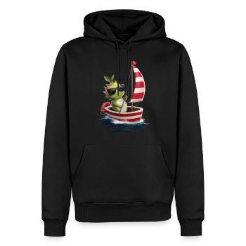 Obst Drachenfrucht Bootfahren Geschenk - Männer Premium Bio Hoodie - Schwarz - Vorne - Nico (187cm)