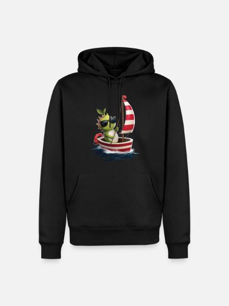 Obst Drachenfrucht Bootfahren Geschenk - Männer Premium Bio Hoodie - Schwarz