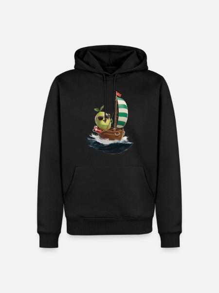 Frucht Guave Bootfahren Geschenk - Männer Premium Bio Hoodie - Schwarz
