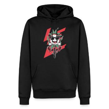 Drachenfrucht Radfahren Auf Dem Fahrrad Geschenk - Männer Premium Bio Hoodie - Schwarz - Vorne - Nico (187cm)