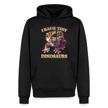 Leopardgecko Spruch Lustiges Leopardgecko Geschenk - Männer Premium Bio Hoodie - Schwarz - Vorne - Nico (187cm)