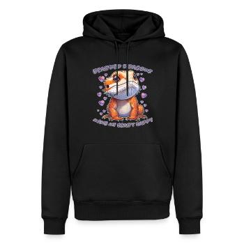 Dragon barbu disant Fun Drôle Dragon barbu cadeau - Sweat à capuche Premium bio Homme - noir - Devant - Nico (187cm)