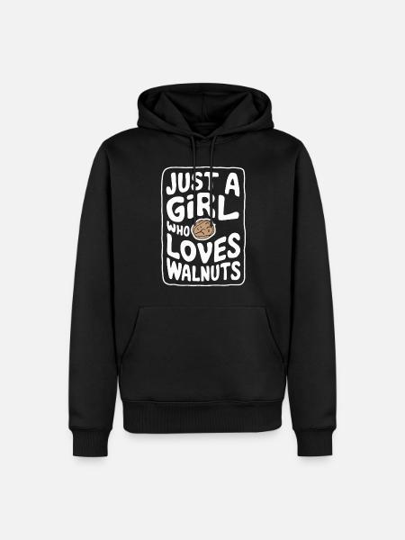 Nussbaum - Männer Premium Bio Hoodie - Schwarz